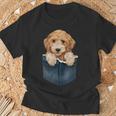 ゴールデンドゥードル 子犬 バッグ かわいい 犬 Tシャツ 高齢者への贈り物