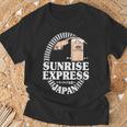 サンライズ エクスプレス トレイン 日本 東京 出雲 サンライズ 出雲 電車 Tシャツ 高齢者への贈り物