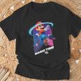 ザ・スーパーマリオギャラクシー・ムービー Mario Time 長袖tシャツ Tシャツ 高齢者への贈り物