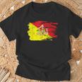 シチリア国旗 シチリア州パレルモ イタリア Tシャツ 高齢者への贈り物