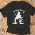 シーズー Mom Dad Dog Alien Ufo Tシャツ 高齢者への贈り物