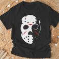 ジェイソンホッケーマスク ハロウィンシャツ 13日の金曜日 Tシャツ 高齢者への贈り物