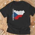 チェコ共和国 チェコ 国旗 チェコ ルーツ 地図 チェコ プライド Tシャツ 高齢者への贈り物