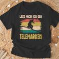 テレマーク Lass Mich Ich Geh Telemarken スキー Tシャツ 高齢者への贈り物