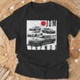 ディストレス Jdm レジェンズ レースカー 国旗 日本製 長袖tシャツ Tシャツ 高齢者への贈り物