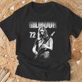 デヴィッド・ギルモア 1972年 写真 Tシャツ 高齢者への贈り物