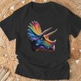 トリケラトプス 恐竜大好き かわいいトリケラトプス Tシャツ 高齢者への贈り物