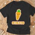ニンジン 人参 Ninjin『Oyasai お野菜』ゆるくて かわいい キャラクター 面白い Tシャツ 高齢者への贈り物