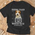 パーソナルストーカー犬ジャックラッセルテリア私はあなたに従います Jack Russell Terrier Dog 長袖tシャツ Tシャツ 高齢者への贈り物