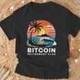 ビットコイン退職プラン Btc暗号取引 暗号通貨 Tシャツ 高齢者への贈り物