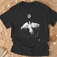 フェニックス 火の鳥の復活 キム・ディアス・ホルム 絵 インクアート Phoenix Bird Kim Holm 長袖tシャツ Tシャツ 高齢者への贈り物