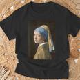 フェルメール【真珠の耳飾りの少女】贈り物 ギフト Tシャツ 高齢者への贈り物