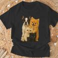 フレンチブルドッグ ポメラニアン エキゾチック ショートヘア マンチキン 猫 Tシャツ 高齢者への贈り物