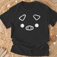 ブタの顔 アップ 豚 おデブ Fat キッズ 大人 かわいい Puwapuwa Power Tシャツ 高齢者への贈り物