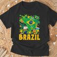 ブラジル国旗衣装のアイデア ブラジル&ブラジルの国旗 Tシャツ 高齢者への贈り物