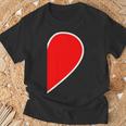 ペア ハート 親子 恋人（Right 右）（ビューティフルライフ）半分 コーデ リンク ルック かわいい Tシャツ 高齢者への贈り物