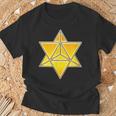 マカバ神聖幾何学ヨガスピリチュアリティ瞑想トレンド Tシャツ 高齢者への贈り物