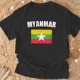 ミャンマー Tシャツ 高齢者への贈り物