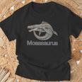 モササウルス 恐竜 海洋爬虫類 古代海洋生物 Tシャツ 高齢者への贈り物
