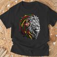 ラスタレゲエミュージックヘッドフォンジャマイカンルーツプライドライオン Tシャツ 高齢者への贈り物