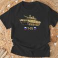 ロシア軍冷戦時代の主戦闘戦車t-72 Tシャツ 高齢者への贈り物