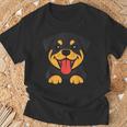 ロットワイラー犬ユーモアかわいいシンプルな愛ロットワイラー Tシャツ 高齢者への贈り物