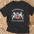 ロンドンのお土産 英国エンブレム 英国国旗 記念品 サイト Tシャツ 高齢者への贈り物