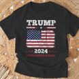 ヴィンテージ ドナルド トランプ 2024 テイク アメリカ バック 長袖tシャツ Tシャツ 高齢者への贈り物