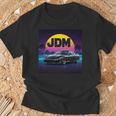 ヴェイパーウェーブ レトロ サンセット Jdm レジェンドカー 日本国内市場 長袖tシャツ Tシャツ 高齢者への贈り物