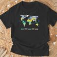 世界地図 気候帯 海洋名 フランス語 Tシャツ 高齢者への贈り物