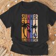夏 Time To Beach クールバイブ Tシャツ 高齢者への贈り物