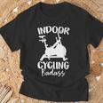屋内 サイクリング スピンバイク 有酸素運動 ジム ワークアウト 面白い スピン クラス Tシャツ 高齢者への贈り物