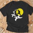 忍者訓練道場tシャツ 黒手裏剣ライトtシャツ Tシャツ 高齢者への贈り物