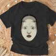 日本の能面 若女や若い女 Tシャツ 高齢者への贈り物