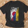 日本ベネズエラ国旗 日本のベネズエラ。 Tシャツ 高齢者への贈り物