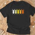 昆虫学者、カブトムシ愛好家または所有者のためのレトロなスタイルのクワガタ Tag Beetles Tシャツ 高齢者への贈り物
