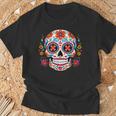 死者の日 シュガースカル メキシコデー カラベラデー Tシャツ 高齢者への贈り物