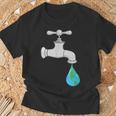 水道蛇口漏れ Tシャツ 高齢者への贈り物
