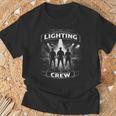 照明技術者 照明技術者 Lighting Crew Tシャツ 高齢者への贈り物