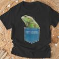 爬虫類 トカゲ ポケット ペット トカゲ イグアナ Tシャツ 高齢者への贈り物