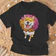 犬ドーナツシリーズ 柴犬 Tシャツ 高齢者への贈り物