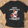 猫に言わせると、Don't Underestimate My Pawer Pun Cat（私の肉球を甘く見ないで）。 Tシャツ 高齢者への贈り物