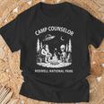 皮肉なサマーキャンプカウンセラー エイリアン国立公園 ロズウェル Tシャツ 高齢者への贈り物