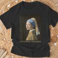 真珠の耳飾りの少女／フェルメール（記名）【世界の名画】Johannesermeer 美術館アート Tシャツ 高齢者への贈り物
