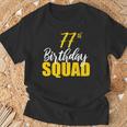 第77回ハッピーバースデーチームパーティーバースデーファミリーグループ Tシャツ 高齢者への贈り物