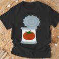 缶詰トマト Tシャツ 高齢者への贈り物