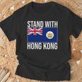 英国の香港国旗 1959-1997年 香港の自由 Tシャツ 高齢者への贈り物