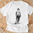 Billy Kid ガンスリンガー ガンファイターヒストリーワイルドウェストギフト Tシャツ 高齢者への贈り物