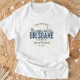 Brisbane Australia オーストラリアレトロスタイルヴィンテージブリスベン Tシャツ 高齢者への贈り物