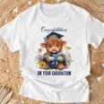 Cute Graduation Highland Cow Holding DiplomaShirt T-Shirt Gifts for Old Men Cute Graduation Highland Cow Holding DiplomaShirt T-Shirt Gifts for Old Men